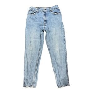 Vintage Levi 550 30x30 Relaxed Fit Jean Blue Light Wash Women Y2K